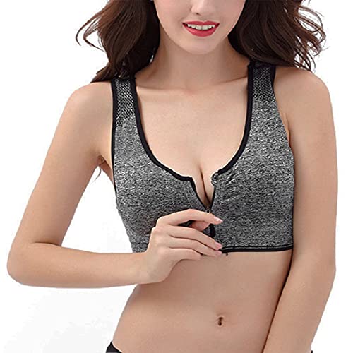 UMIPUBO Sujetador Deportivo cómodo para Mujer Sujetador Invisible Delgado con Cremallera sin Costuras sin Anillo de Acero Combinación de Ropa Interior Sujetador Post operatorio con Cierre Frontal