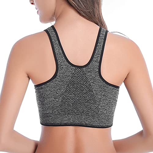 UMIPUBO Sujetador Deportivo cómodo para Mujer Sujetador Invisible Delgado con Cremallera sin Costuras sin Anillo de Acero Combinación de Ropa Interior Sujetador Post operatorio con Cierre Frontal