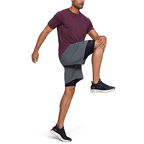 Under Armour Heatgear 2.0 Long pantalón de compresión, Hombre, Negro (Black/Graphite), M