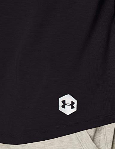 Under Armour Henley C Camisa de Dormir con Manga ¾, Hombre, Negro, XXL