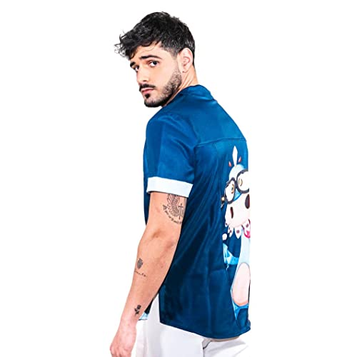 Uniforme Sanitario Hombre Ropa Trabajo Pijama Medico Casaca Enfermero Estetica Peluqueria Veterinaria Hospital Limpieza y Empleado Hogar Antilejía y No Destiñe - Casaca Dino Hombre L
