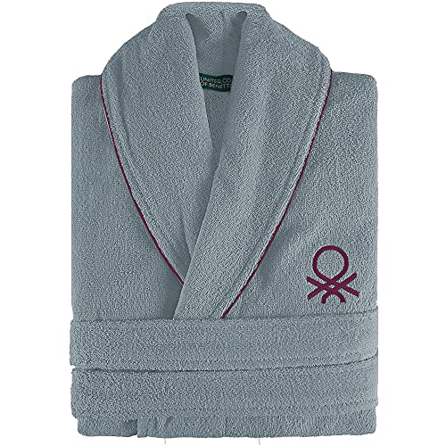 UNITED COLORS OF BENETTON. Albornoz M/L 360GSM 100% ALGODÓN (Gris)