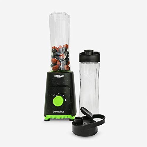 UNIVERSAL BLUE Batidora de Vaso Individual | 300W Portátil con 2 Botellas de Tritán | Sin BPA | Licuadora Smoothies, Frutas y Verduras
