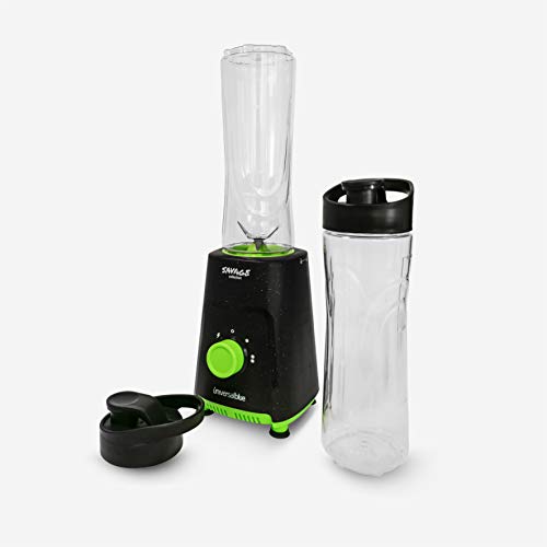 UNIVERSAL BLUE Batidora de Vaso Individual | 300W Portátil con 2 Botellas de Tritán | Sin BPA | Licuadora Smoothies, Frutas y Verduras