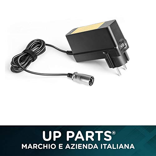 Up Parts® - Fuente de alimentación para bicicleta eléctrica de 36 W, 24 V, 1,5 A, conector de 3 pines, para rascal 140 F, Rascal 140T, Rascal EM115, con botón de encendido