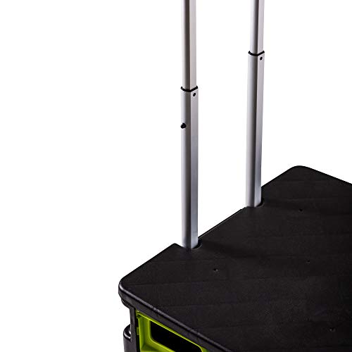 UPP Carrito de Compras con Tapa I Carro de Compras Plegable, con Asiento y Gran Volumen (50L, 42 x 40 x 38cm, Largo del Mango: 98.5cm, Carga hasta 80kg. Plegado: 45 x 46 x 8 cm)