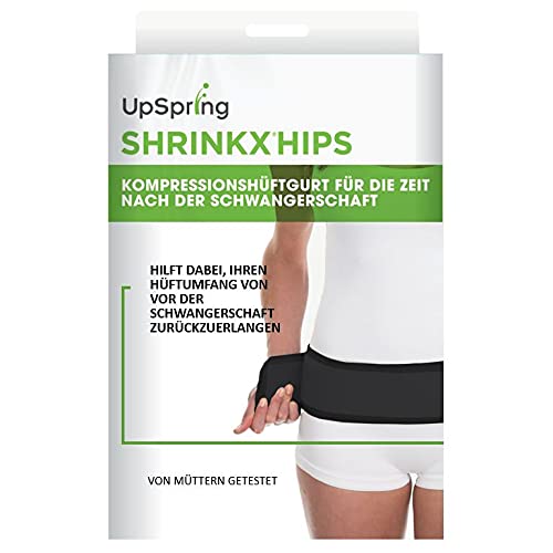 Upspring Shrinkx Hips - Faja de compresión para caderas, espalda al embarazo, color negro, talla, Negro , Medium-Large