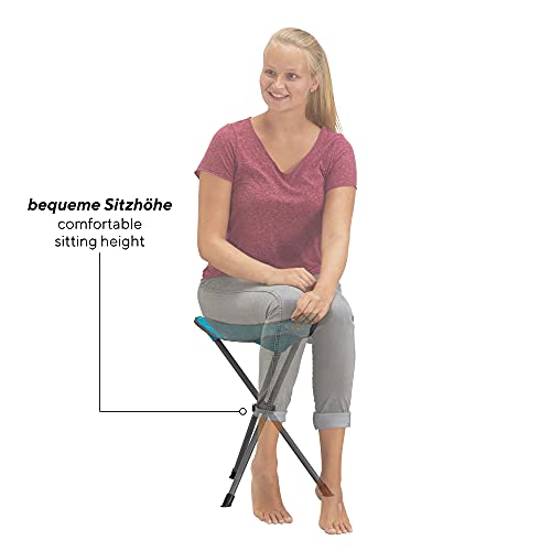 Uquip Darcy - Taburete XL Plegable para Acampar, Cazar y Actividades al Aire Libre - Azul