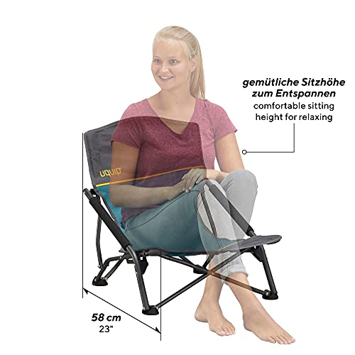 Uquip Sandy – Silla de Playa Plegable, cómoda y Estable, Azul
