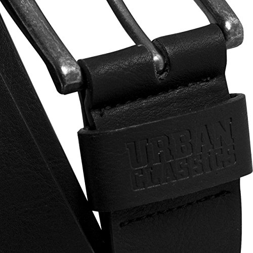 Urban Classics Cinturón de imitación de Piel, Negro (Black 7), XL (130 cm Longitud) Unisex Adulto