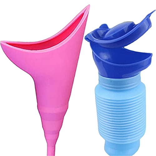 Urinario Femenino Mujer Adulto Orina Bolso De Orina Uso para Viaje Viaje Camping Paciente Stand with Urinal Femenino-1 Pair