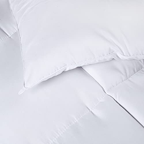 Utopia Bedding Edredón de Fibra 200x200 cm, Fibra Hueca siliconada, 1480 gramo (Blanco, Cama 105-200 x 200 cm)