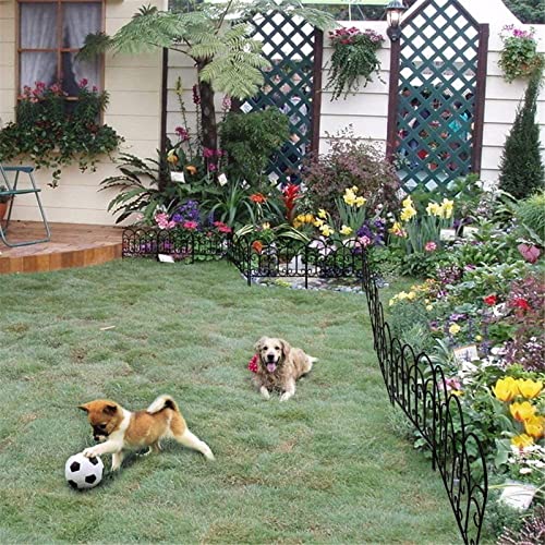 Valla De Jardín Cerca de jardín Decorativo Camino DE METÁLICA Y FRONTERO FRONTERO FRONTERO A Prueba de Herrumbre Cerca de la sección de la Frontera del Paisaje for el Patio Backyard
