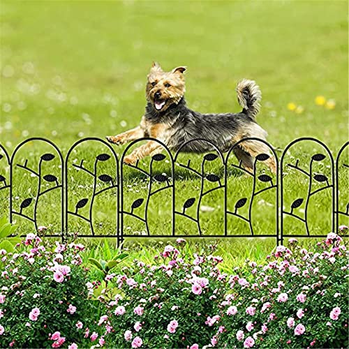 Valla De Jardín Cerca de jardín Paneles de Metal Jardín Decorativo Cercado a Prueba de Herrumbre Plancha Animal Barrera de Metal cercado Borde Borde Borde al Aire Libre Patio Plegable Paisaje