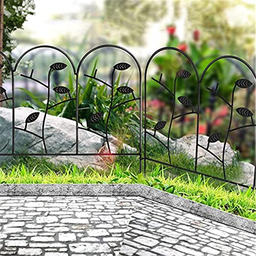 Valla De Jardín Cerca de jardín Paneles de Metal Jardín Decorativo Cercado a Prueba de Herrumbre Plancha Animal Barrera de Metal cercado Borde Borde Borde al Aire Libre Patio Plegable Paisaje