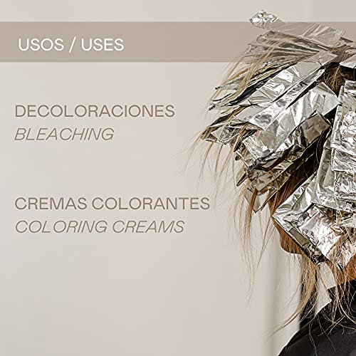 Valquer Profesional Oxigenada Estabilizada en Crema, 40 Volumenes (12%). Coloración capilar permanente. Uso profesional peluquería. Formulación vegana - 500 Ml