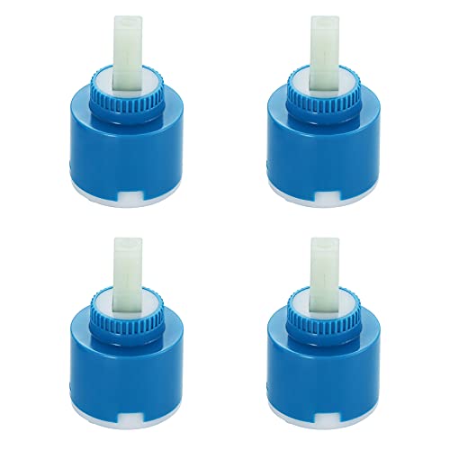 VáLvula Grifo CeráMica Control InternoMezclador Cartucho Disco CeráMica RepuestoGrifo Repuesto InternoElemento Filtrante CeráMica Para Grifo De 40 Mm,Adecuado Para Cocina,Hogar,BañO(4 Piezas Azul)