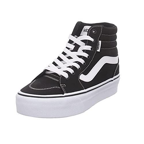 Vans Filmore Hi, Zapatillas Mujer, Canvas Black White, 39 EU
