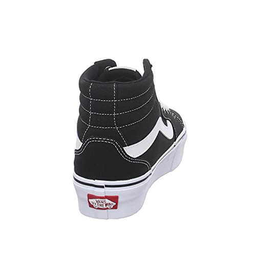 Vans Filmore Hi, Zapatillas Mujer, Canvas Black White, 39 EU