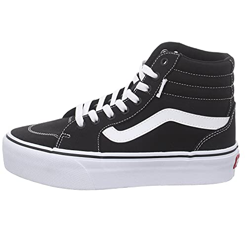 Vans Filmore Hi, Zapatillas Mujer, Canvas Black White, 39 EU