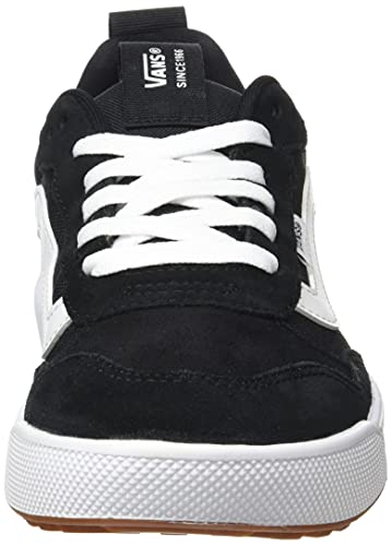 Vans Range EXP, Zapatillas Mujer, Lona de Ante Negro Blanco, 38 EU