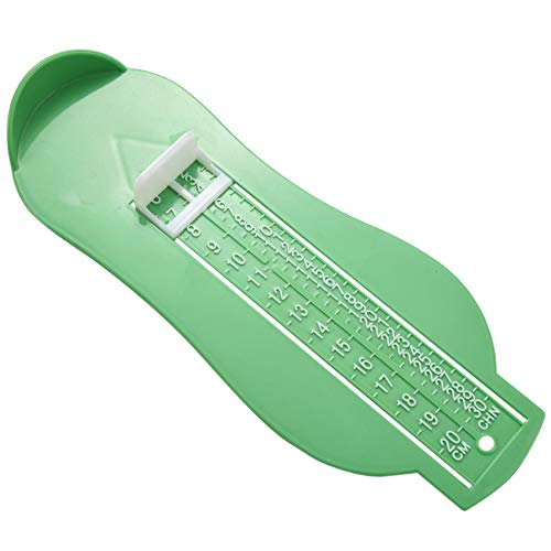 Vasko Nino Medidor de Medida de Calzado para Ninos Medidor de Tamano Regla Herramienta Toddler Infantil Zapatos Nino Accesorios de Calzado medida del pie verde