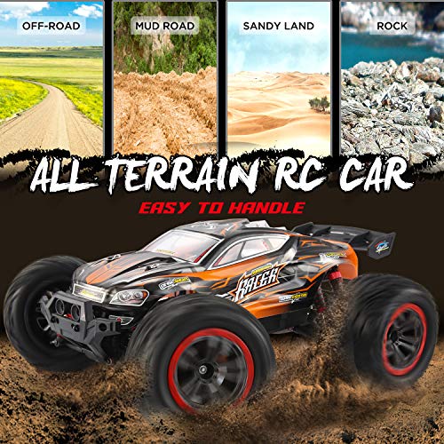 VATOS RC Coche Vehículo Todoterreno de Alta Velocidad 1:12 Escala 46 km/h 4WD 2.4 GHz Coche de Carreras Eléctrico Control Remoto Buggy Vehículo Camión Buggy de Juguete para Adultos y Niños