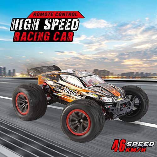 VATOS RC Coche Vehículo Todoterreno de Alta Velocidad 1:12 Escala 46 km/h 4WD 2.4 GHz Coche de Carreras Eléctrico Control Remoto Buggy Vehículo Camión Buggy de Juguete para Adultos y Niños