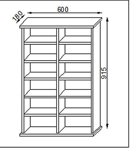 VCM Ronul-Torre para CD/DVD, para 300 CDs, sin Puerta de Cristal, Color Haya, Haya, Haya