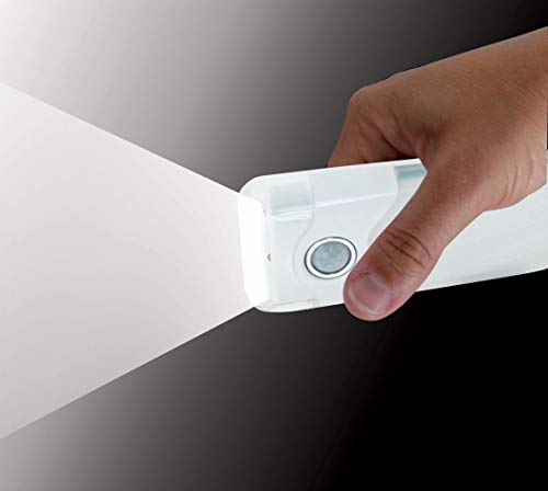 VELAMP Night Guard - Linterna de emergencia automática con función de luz de cortesía y detector de movimiento LED, ideal para pasillos, escaleras, dormitorios, salones, color blanco