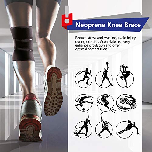 Vendaje ajustable de neopreno para rodilla (tamaño infantil) Small