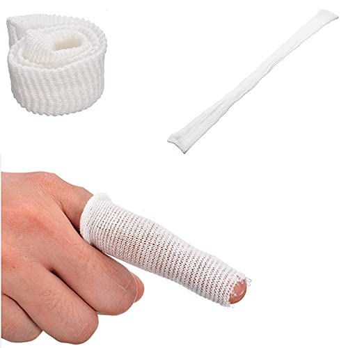 Vendaje de dedos Bobs Cunas 15 x 600 mm dedo vendaje tubular amiguitos apósitos para todo tipo de lesiones de dedo (20 unidades), color blanco