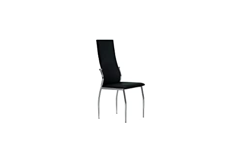 Ventamueblesonline Silla Tapizada Boston Negra