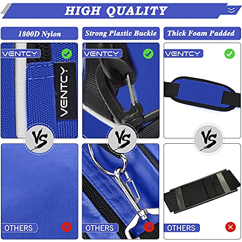 VENTCY Bolsa para Patines, Bolsa Patines Adulto, Bolsa Patines Ruedas, Bolsa Patines Línea para Niña, Bolsa Patines 4 Ruedas hasta El Tamaño 45 (EU) Azul