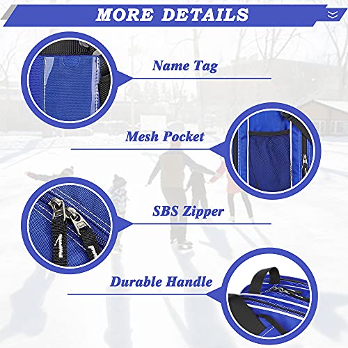 VENTCY Bolsa para Patines, Bolsa Patines Adulto, Bolsa Patines Ruedas, Bolsa Patines Línea para Niña, Bolsa Patines 4 Ruedas hasta El Tamaño 45 (EU) Azul