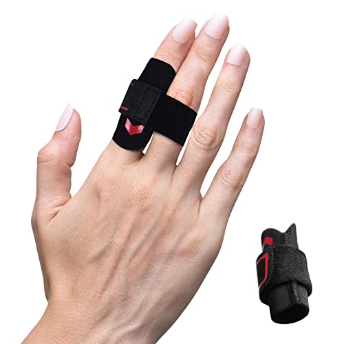 VerteLife Férulas para Dedos Ajustable Protector de Dedos, Manga para Dedo Vendas Soporte de Dedos Aliviar el Dolor Finger Sleeves Guard para Deporte Baloncesto Voleibol