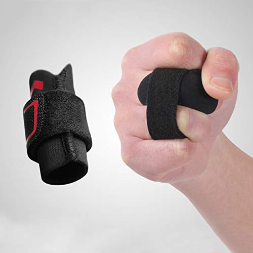 VerteLife Férulas para Dedos Ajustable Protector de Dedos, Manga para Dedo Vendas Soporte de Dedos Aliviar el Dolor Finger Sleeves Guard para Deporte Baloncesto Voleibol