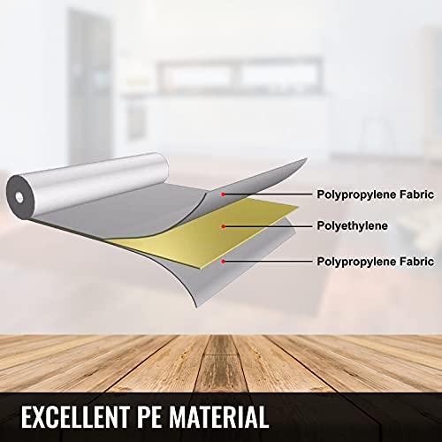 VEVOR Membrana Impermeable para Ducha 1 x 28 m, Impermeable Membrana para Baño, Lámina Impermeabilizante para Ducha Tela de Polietileno Impermeable para Paredes de Ducha Las Membranas de Polietileno