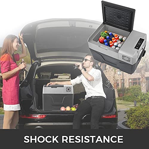 VEVOR Nevera Termoeléctrica Portátil 30/40/50 L Nevera de Viaje para Coche Nevera Portátil Eléctrica de Viaje para Coche Mini Refrigerador para Coche Mini Nevera para Bebidas con LCD (30L)