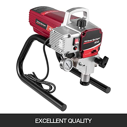 VEVOR Pulverizador de Pintura sin Aire 1800 W Máquina de Pulverización Pistola Pulverizadora sin Aire 220 V (1800W)