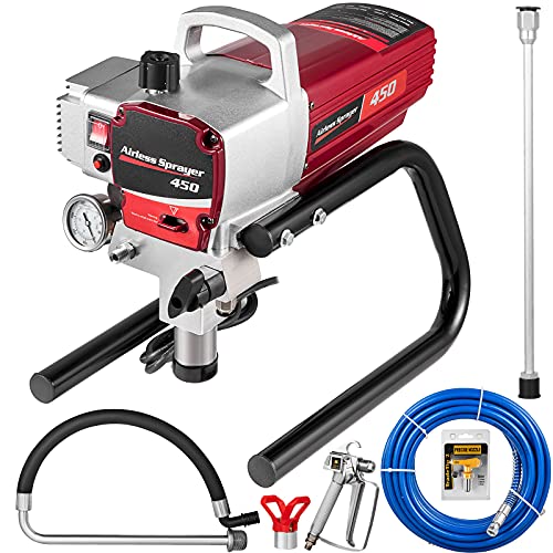 VEVOR Pulverizador de Pintura sin Aire 1800 W Máquina de Pulverización Pistola Pulverizadora sin Aire 220 V (1800W)