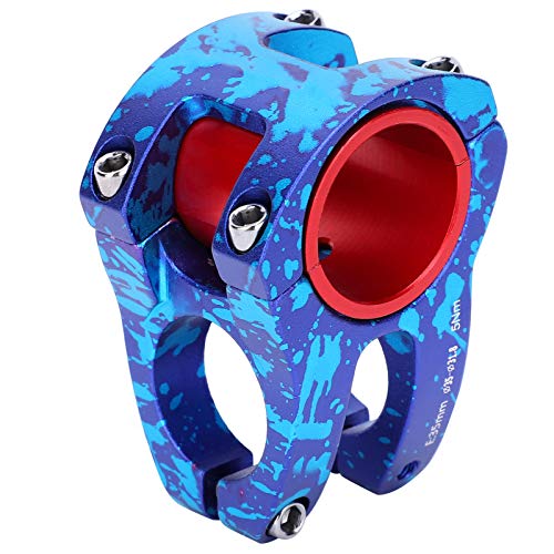 VGEBY V¨¢stago de Bicicleta, Elevador de v¨¢stago de Manillar Corto de aleaci¨®n de Aluminio 31,8 / 35x35mm para la Mayor¨ªa de Bicicletas, Bicicleta de Carretera/MTB/BMX(Azul Morado)