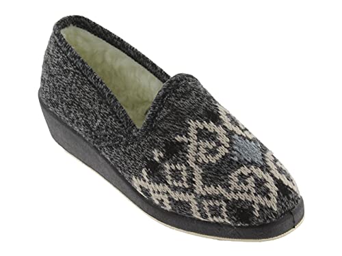 victoria Alpargata WAMBA MORUNA Zapatilla DE CASA Lana MORUNA Lana GRECA 200137-WOMEN para Mujer Gris 38
