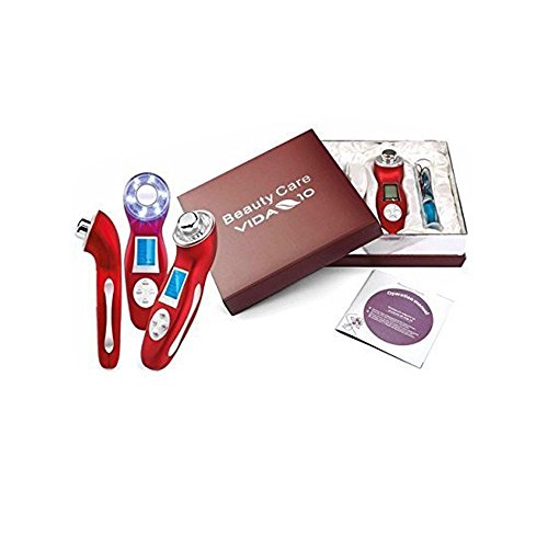 Vida 10 Equipo de Cavitación y Ultrasonidos fotónica Beauty Care 5 en 1 Gel Conductor Ultrasonidos Incluido