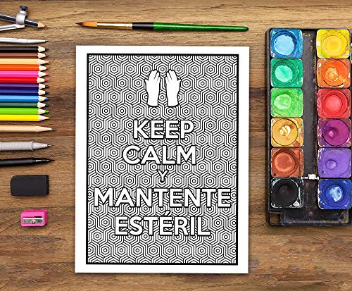 Vida del instrumentista: Un sarcástico libro de colorear para adultos: Un libro antiestrés divertido, original y cargado de sarcasmo para instrumentistas y enfermeros de quirófano