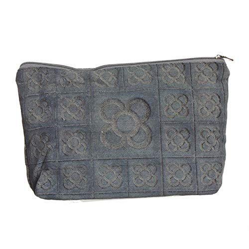 Vidal Regalos Neceser Viaje Estuche Algodon y Poliester Panot Flor Barcelona Gris 31 cm