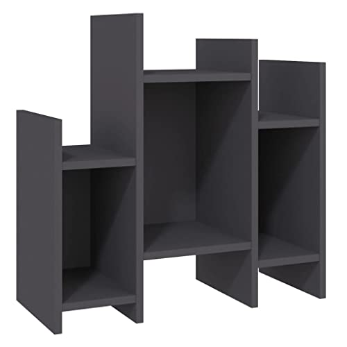 vidaXL Armario Auxiliar Aparador Muebles Mobiliario Salón Sala de Estar Estudio Dormitorio Estante de Pie de Aglomerado Gris Hormigón 60x26x60 cm