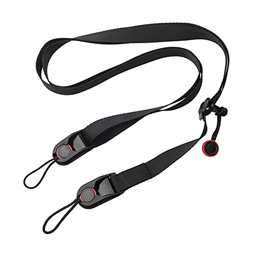 VidFair Correa de hombro para cámara cierre rápido universal cámara Cinturón longitud ajustable de 48 a 152 cm color negro Camera Correa para Canon, Nikon, Sony DSLR