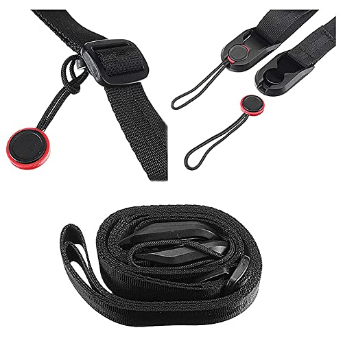 VidFair Correa de hombro para cámara cierre rápido universal cámara Cinturón longitud ajustable de 48 a 152 cm color negro Camera Correa para Canon, Nikon, Sony DSLR