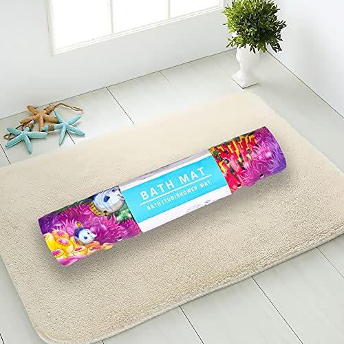 Viesap Alfombra Antideslizante Ducha, Alfombra Baño Infantil con 200 Ventosas Fuertes, Alfombrilla de baño de Goma de PVC, Alfombrilla Antideslizante Bañera, para Bañera o Ducha.